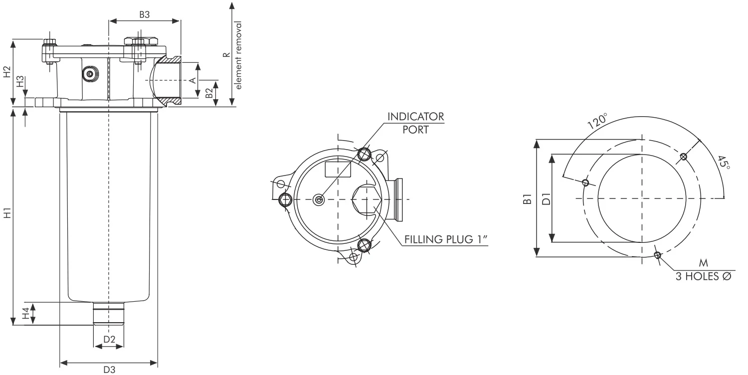 Filtrec - FR140C10BBB60CMRB - Rücklauffilter
