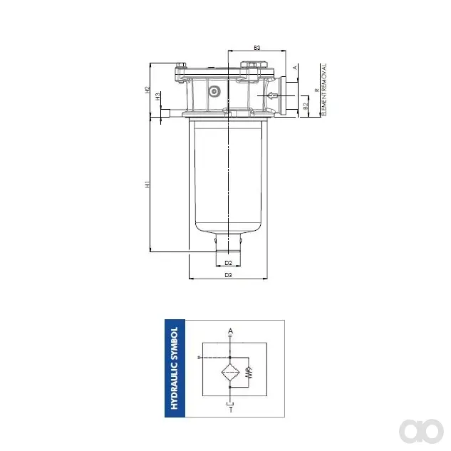 Filtrec - FRTR110000BB20C000S0 - Leitungsfiltergehäuse (Rücklauffilter)