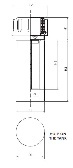 Filtrec - FT8F03BT1300 - Luftfilter (Einfüll- und Belüftung)