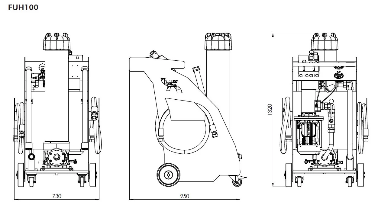 Filtrec - FUH100TS4BC1 - Filteraggregat mobil