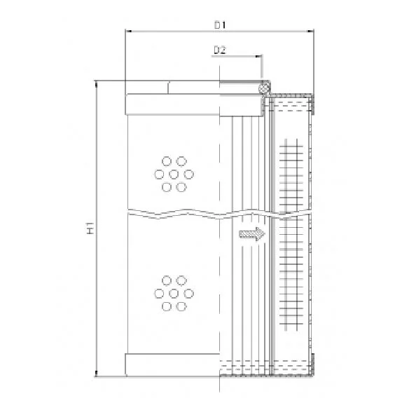 Filtrec - H311G10B - Hydraulikfilterelement