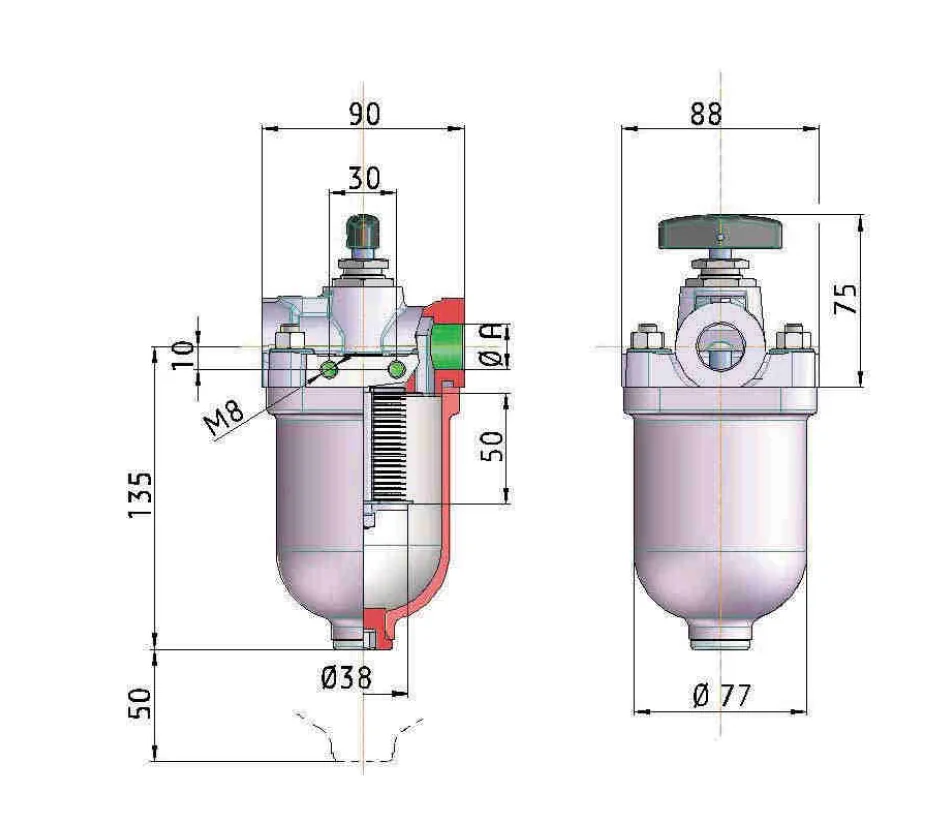 Filtrec - KMGP00016 - Plattenspaltfilter, 0,1 mm Spaltweite