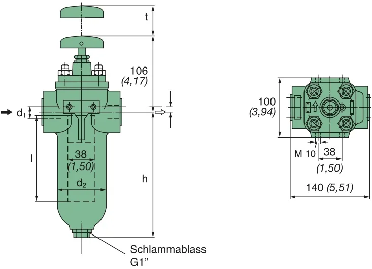 Filtrec - KMGP00017 - Plattenspaltfilter, 0,1 mm Spaltweite