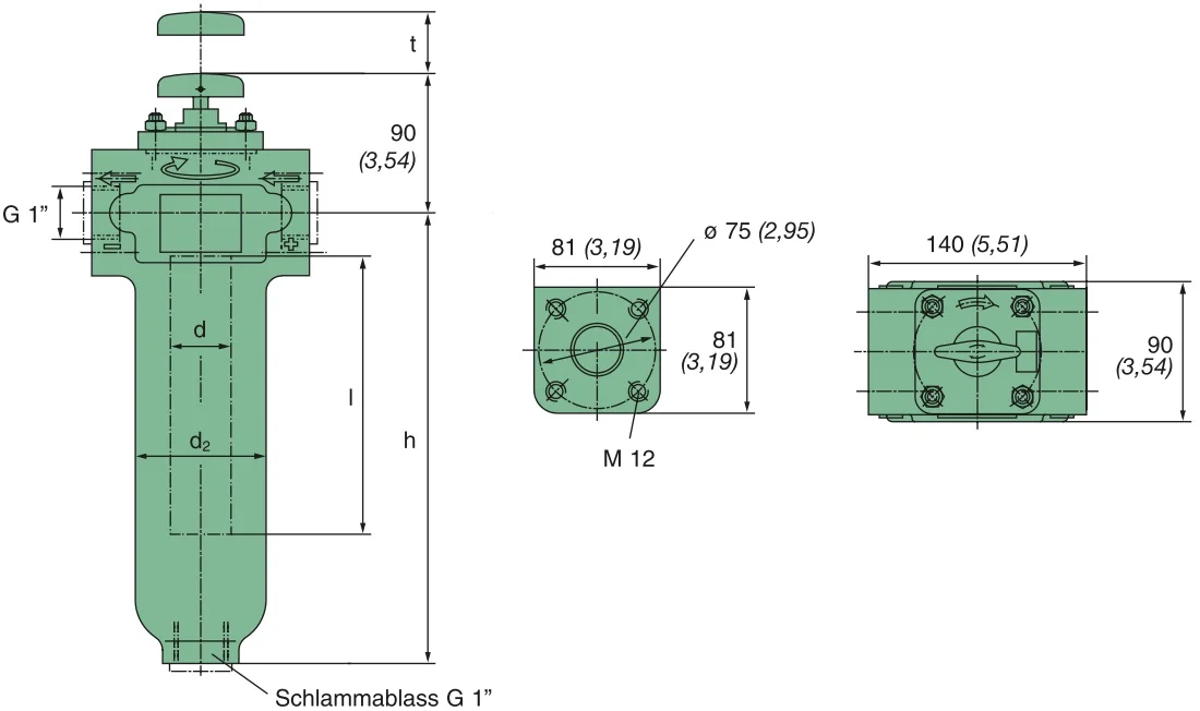 Filtrec - KMGW00009 - Drahtspaltfilter, 54 418 73 101