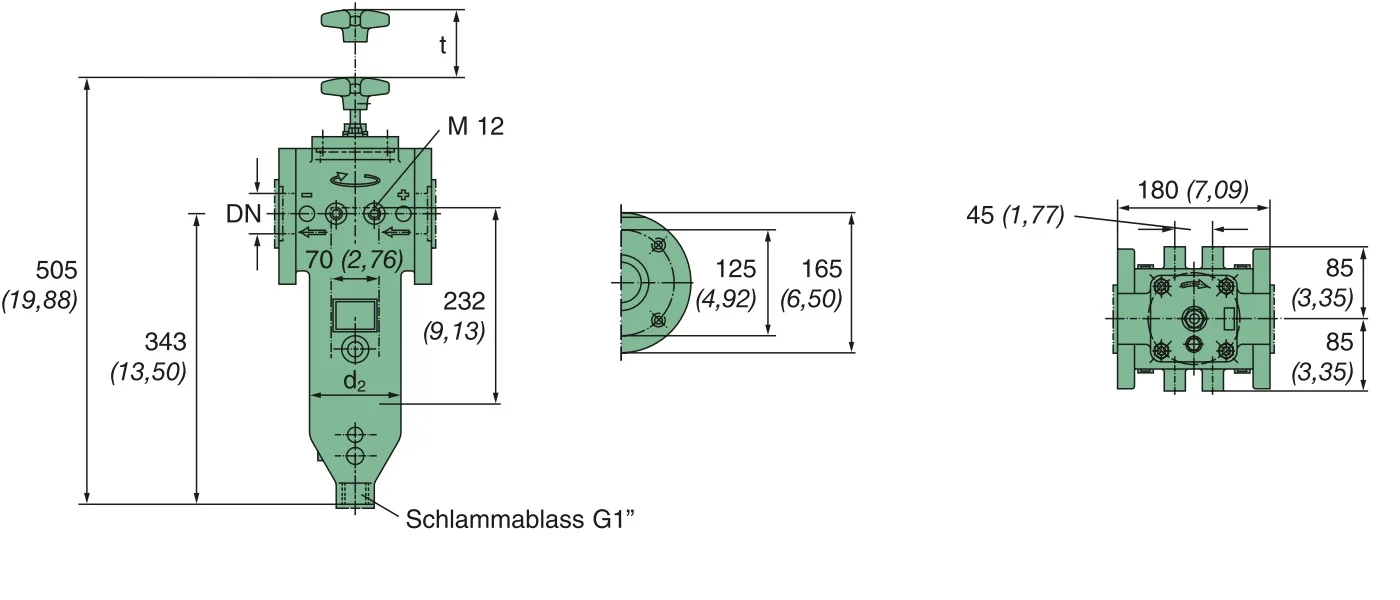 Filtrec - KMGW00014 - Drahtspaltfilter, 0,05 mm Spaltweite