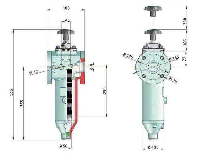 Filtrec - KMGW00014 - Drahtspaltfilter, 0,05 mm Spaltweite