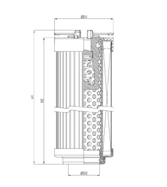 Filtrec - R101G10B - Hydraulikfilterelement (Rücklauffilter)