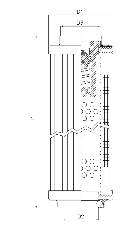 Filtrec - R102G10B - Hydraulikfilterelement (Rücklauffilter)