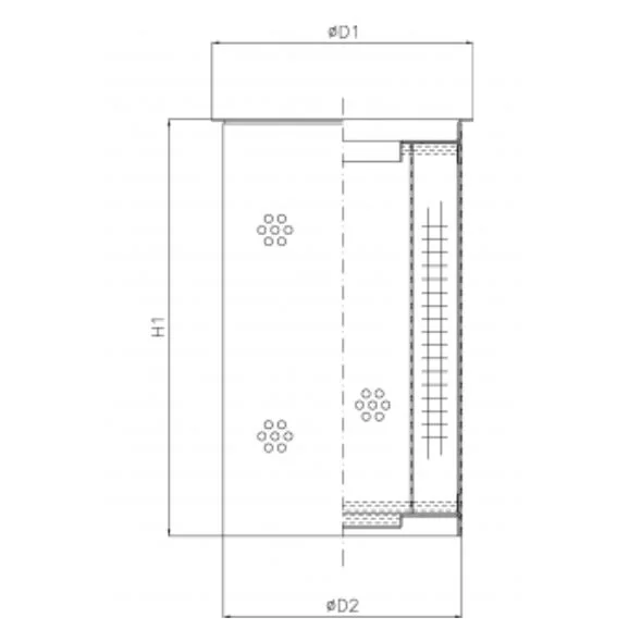Filtrec - R104C10B - Hydraulikfilterelement (Rücklauffilter)