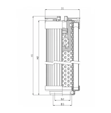 Filtrec - R104G06B/1 - Hydraulikfilterelement (Rücklauffilter)