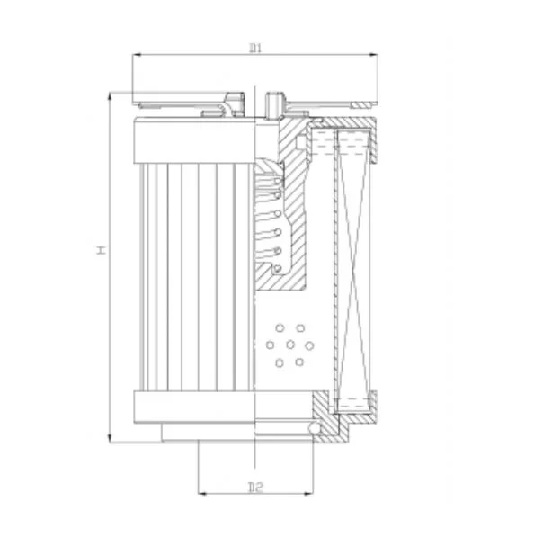 Filtrec - R110G25C - Hydraulikfilterelement (Rücklauffilter)