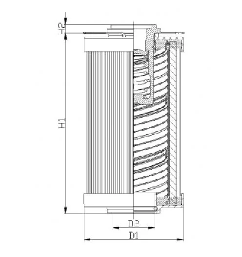 Filtrec - R120C10BV - Hydraulikfilterelement (Rücklauffilter)