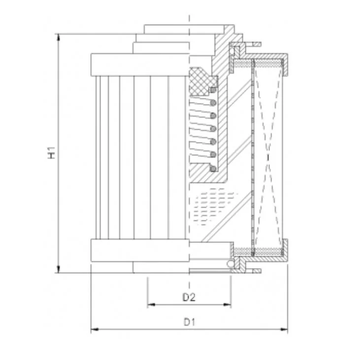 Filtrec - R120G25BV - Hydraulikfilterelement (Rücklauffilter)