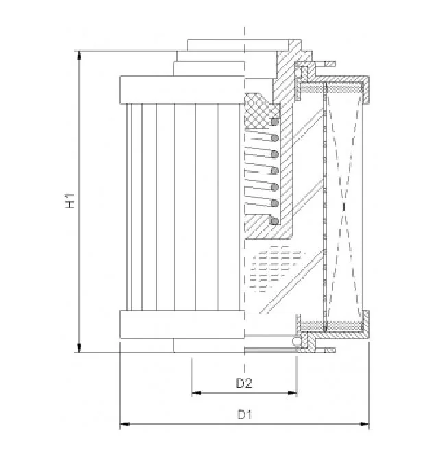 Filtrec - R122C25C - Hydraulikfilterelement (Rücklauffilter)