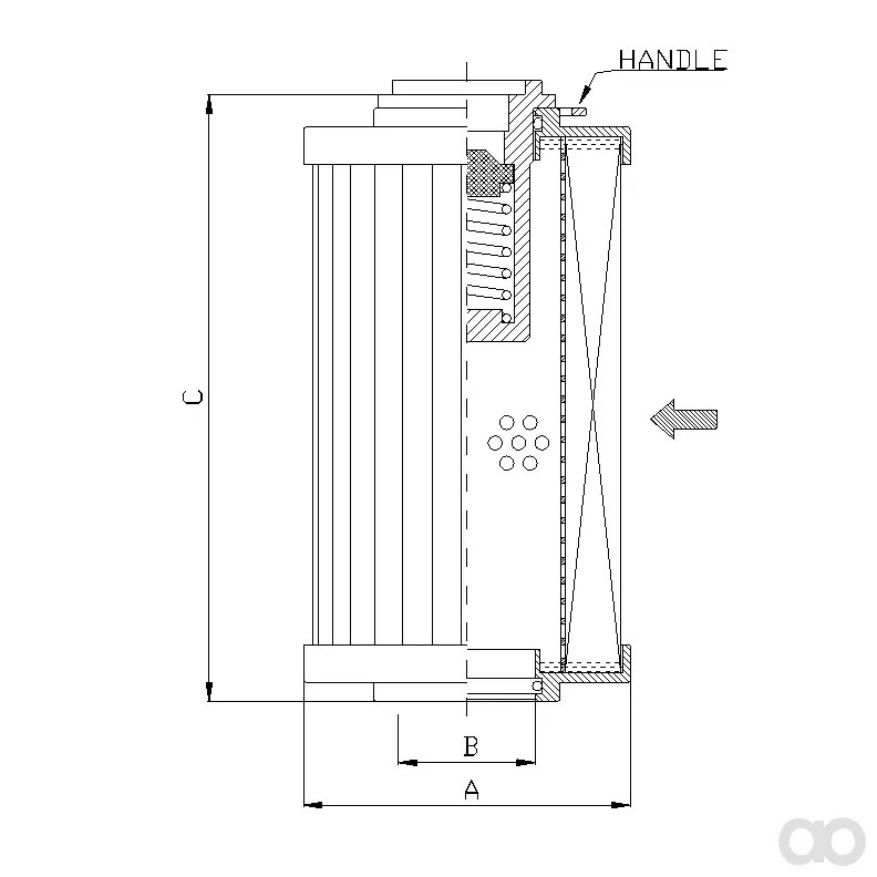 Filtrec - R122G06B - Hydraulikfilterelement (Rücklauffilter)