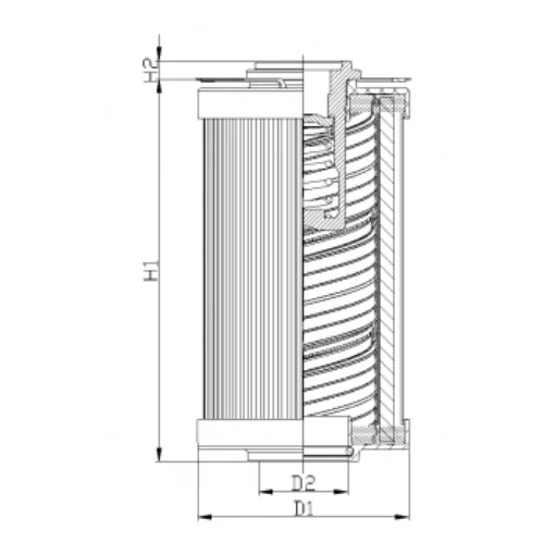 Filtrec - R130G06C - Hydraulikfilterelement (Rücklauffilter)