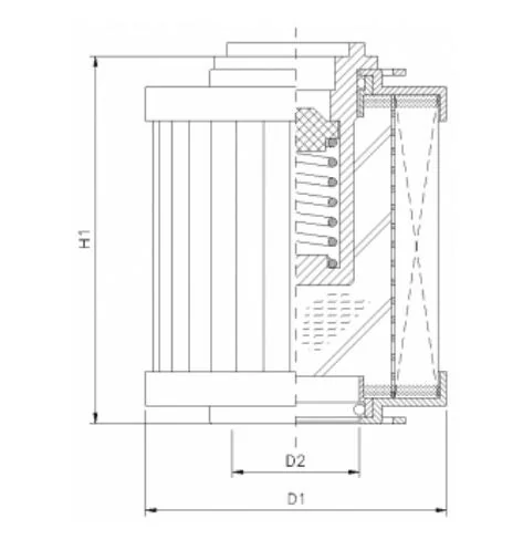 Filtrec - R130G15B - Hydraulikfilterelement (Rücklauffilter)