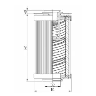 Filtrec - R130GW06B - Hydraulikfilterelement (Rücklauffilter)