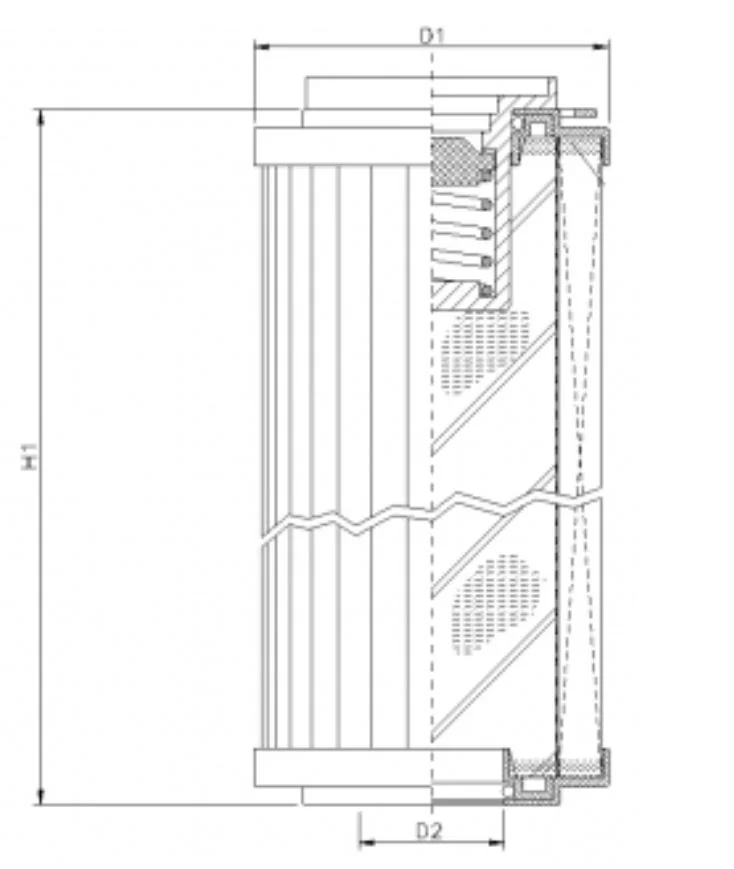 Filtrec - R140C10BV - Hydraulikfilterelement (Rücklauffilter)