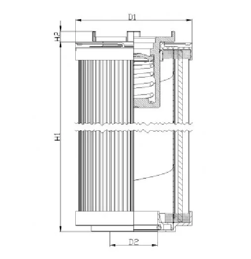 Filtrec - R140G10BV - Hydraulikfilterelement (Rücklauffilter)
