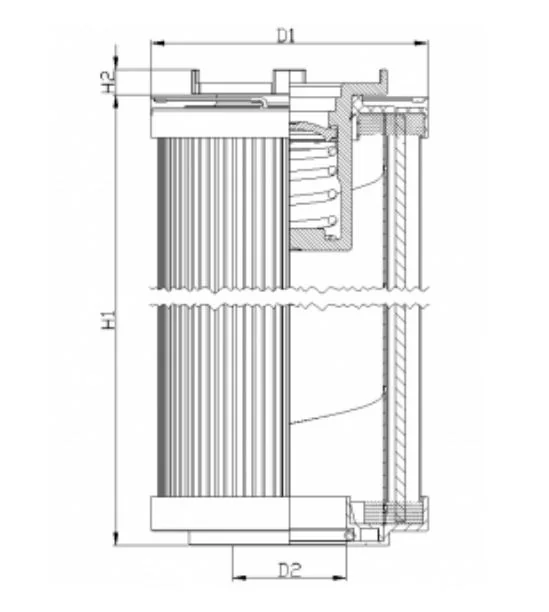 Filtrec - R141C10B - Hydraulikfilterelement (Rücklauffilter)