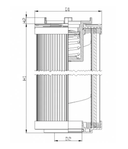 Filtrec - R141C25B - Hydraulikfilterelement (Rücklauffilter)