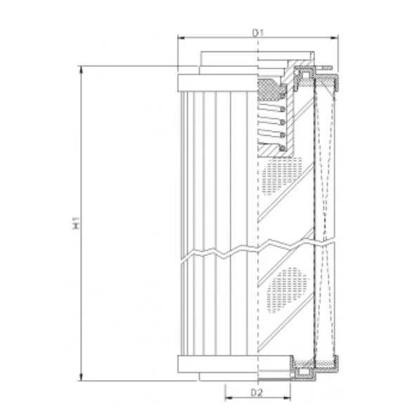 Filtrec - R144C10B - Hydraulikfilterelement (Rücklauffilter)