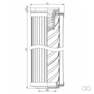 Filtrec - R146G06B - Hydraulikfilterelement (Rücklauffilter)
