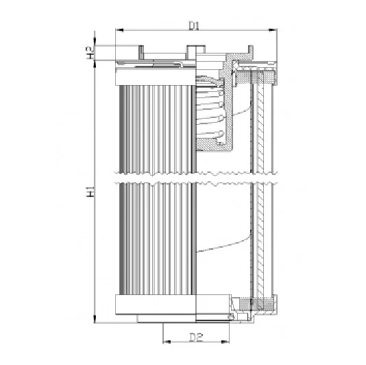 Filtrec - R147G06B - Hydraulikfilterelement (Rücklauffilter)
