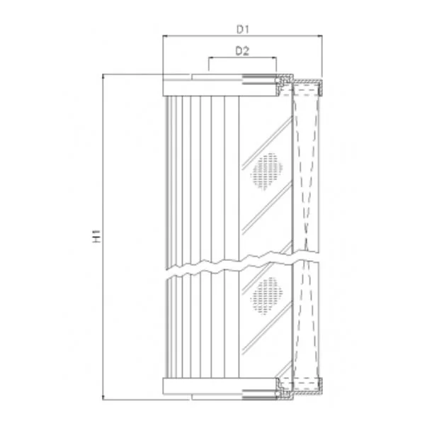 Filtrec - R211T25 - Hydraulikfilterelement (Rücklauffilter)