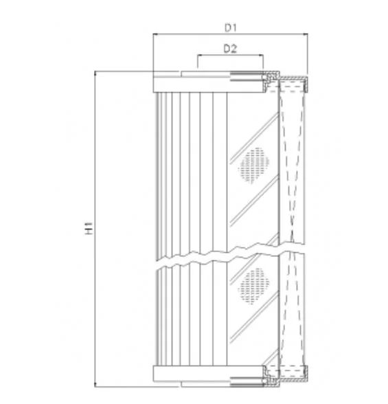 Filtrec - R240G03 - Hydraulikfilterelement (Rücklauffilter)