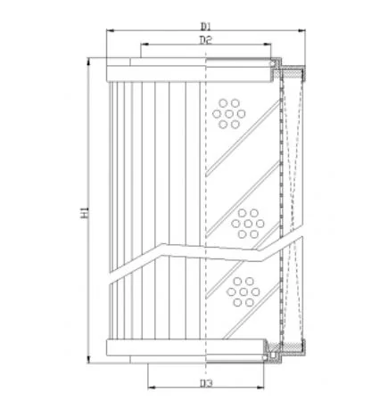 Filtrec - R241G06V - Hydraulikfilterelement (Rücklauffilter)
