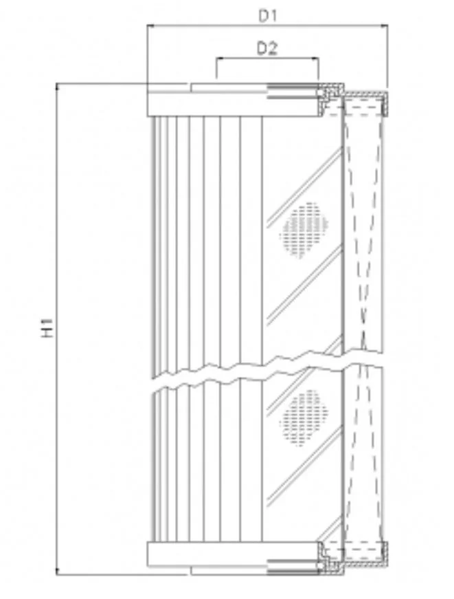 Filtrec - R241G10V - Hydraulikfilterelement (Rücklauffilter)