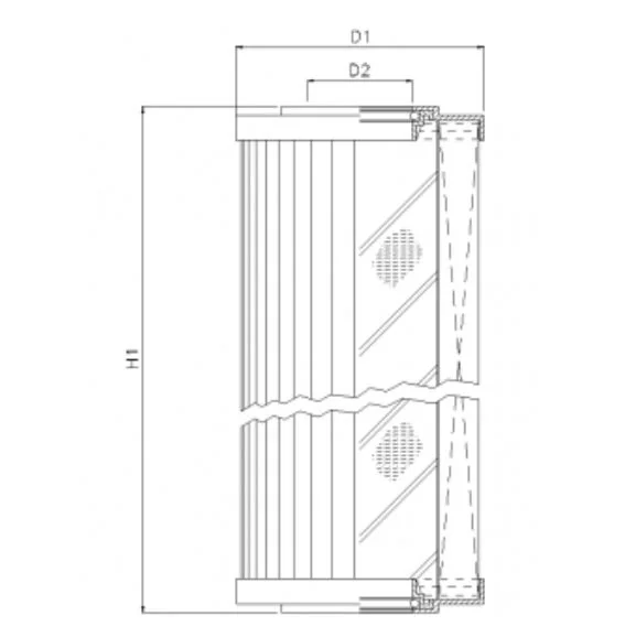 Filtrec - R242T10 - Hydraulikfilterelement (Rücklauffilter)