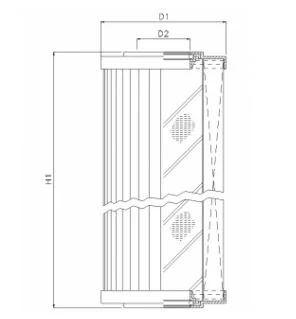 Filtrec - R263T25 - Hydraulikfilterelement (Rücklauffilter)