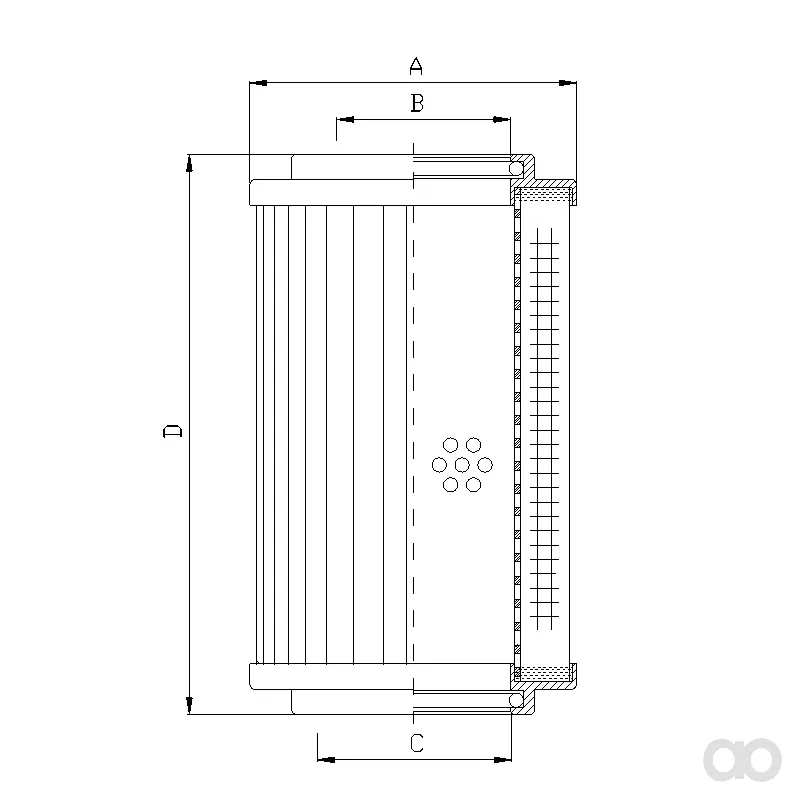 Filtrec - R265G10 - Hydraulikfilterelement (Rücklauffilter)