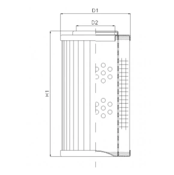 Filtrec - R271G06V - Hydraulikfilterelement (Rücklauffilter)