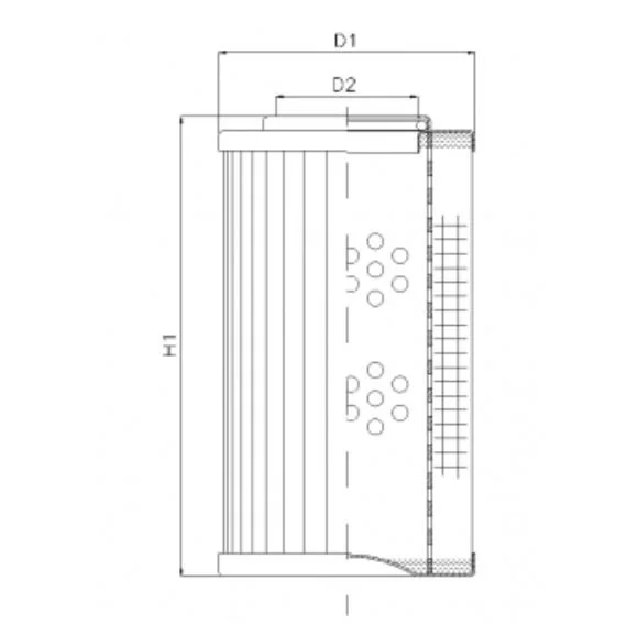 Filtrec - R271G25V - Hydraulikfilterelement (Rücklauffilter)