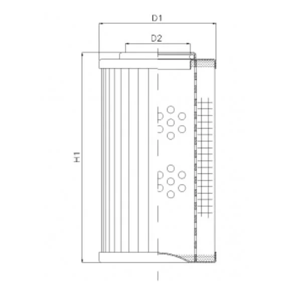 Filtrec - R272T25 - Hydraulikfilterelement (Rücklauffilter)