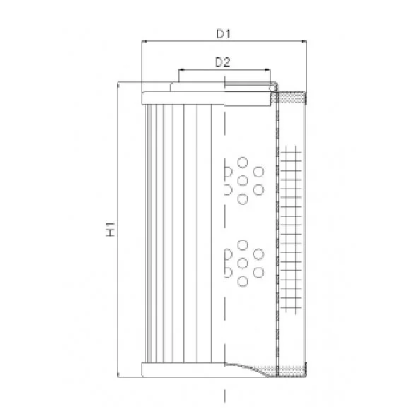 Filtrec - R274C10 - Hydraulikfilterelement (Rücklauffilter)
