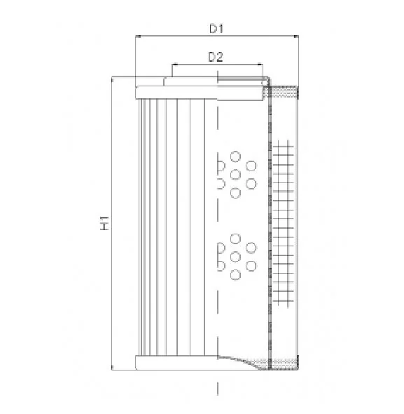 Filtrec - R274C25 - Hydraulikfilterelement (Rücklauffilter)