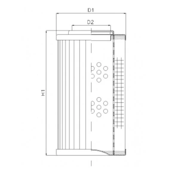 Filtrec - R274G03V - Hydraulikfilterelement (Rücklauffilter)