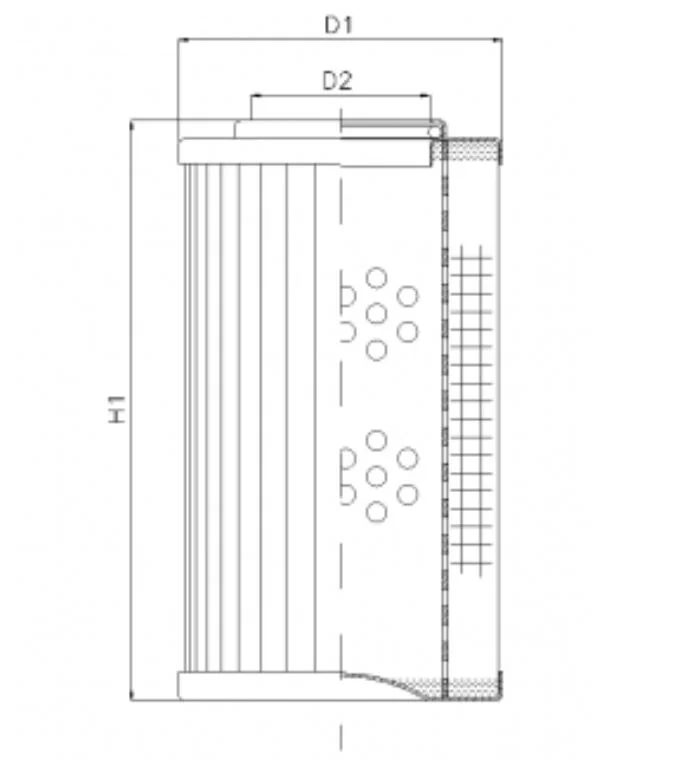 Filtrec - R281T25 - Hydraulikfilterelement (Rücklauffilter)