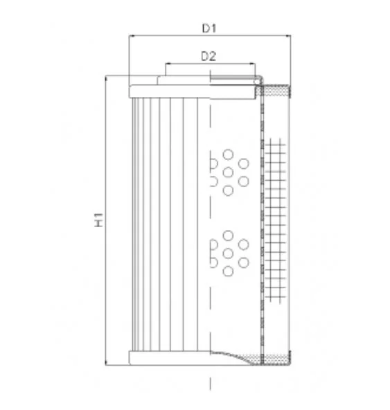 Filtrec - R282G25 - Hydraulikfilterelement (Rücklauffilter)