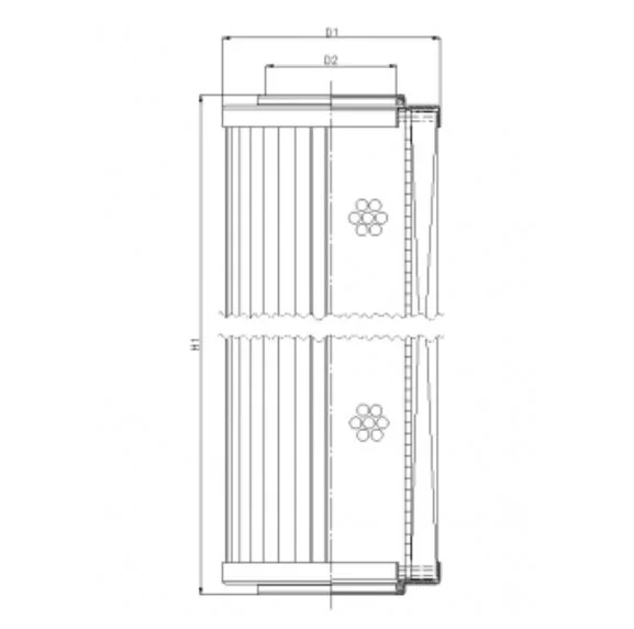 Filtrec - R295G03 - Hydraulikfilterelement (Rücklauffilter)