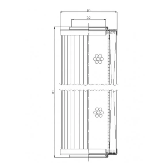 Filtrec - R295G15 - Hydraulikfilterelement (Rücklauffilter)