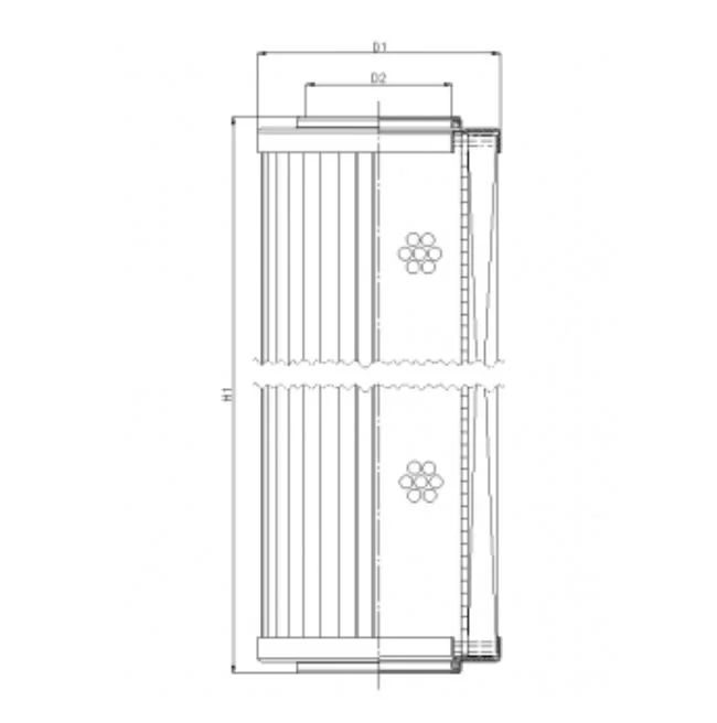 Filtrec - R295T125 - Hydraulikfilterelement (Rücklauffilter)