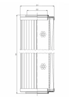 Filtrec - R296G10 - Hydraulikfilterelement (Rücklauffilter)