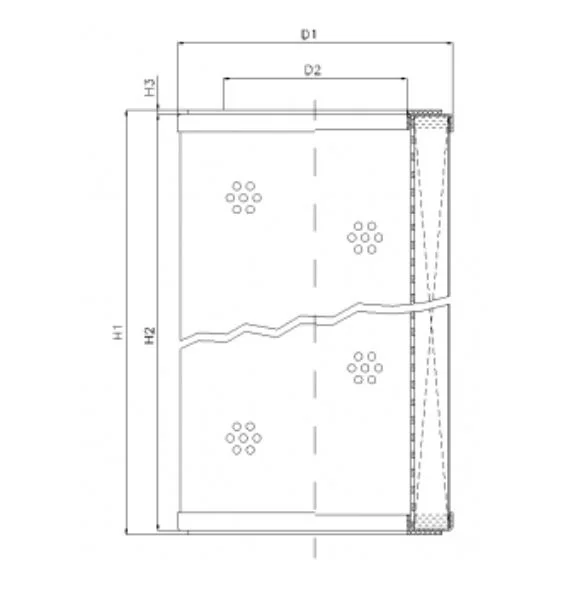 Filtrec - R311C10P - Hydraulikfilterelement (Rücklauffilter)