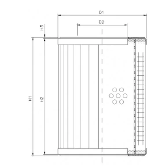 Filtrec - R312C20 - Hydraulikfilterelement (Rücklauffilter)